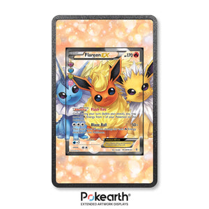 Flareon EX RC28/RC32 - Custodia con Artwork Esteso per Carte Pokémon - Display Case Extended Artwork Pokearth