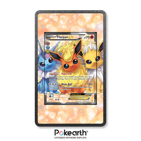 Flareon EX RC28/RC32 - Custodia con Artwork Esteso per Carte Pokémon - Display Case Extended Artwork Pokearth