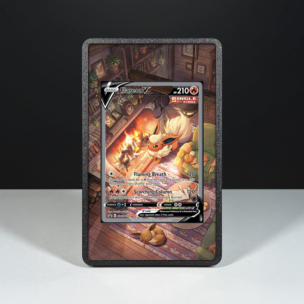 Flareon V SWSH 179 - Custodia con Artwork Esteso per Carte Pokémon - Display Case Extended Artwork Pokearth