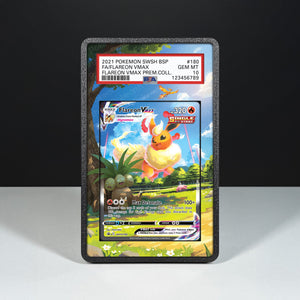Flareon VMAX SWSH 180 - Graded Card Extended Artwork Display Case - Display Case Extended Artwork Pokearth