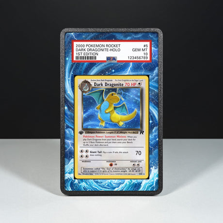 Dark Dragonite 5/82 - Graded Card Extended Artwork Display Case - Display Case Extended Artwork Pokearth