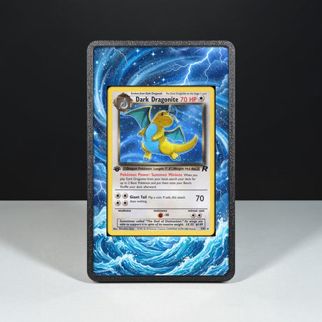Dark Dragonite 5/82 - Custodia con Artwork Esteso per Carte Pokémon - Display Case Extended Artwork Pokearth