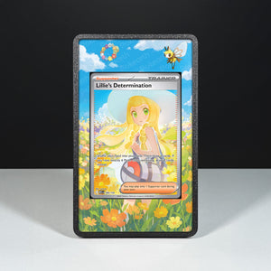 Determinazione di Lylia 184/132 - Custodia con Artwork Esteso per Carte Pokémon - Display Case Extended Artwork Pokearth