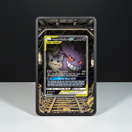 Gengar & Mimikyu GX 165/181 - Custodia con Artwork Esteso per Carte Pokémon - Display Case Extended Artwork Pokearth