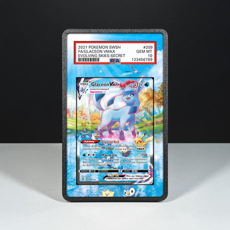 Glaceon VMAX 209/203 - Graded Card Extended Artwork Display Case - Display Case Extended Artwork Pokearth
