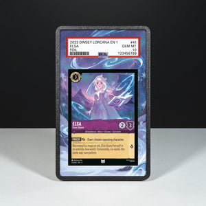 Elsa - Regina delle Nevi 41/204 - Custodia con Artwork Esteso per Carte Gradate - Display Case Extended Artwork Pokearth