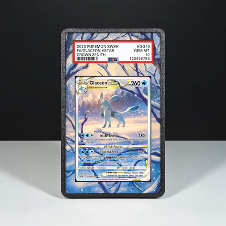 Glaceon VSTAR GG40/GG70 - Graded Card Extended Artwork Display Case - Display Case Extended Artwork Pokearth