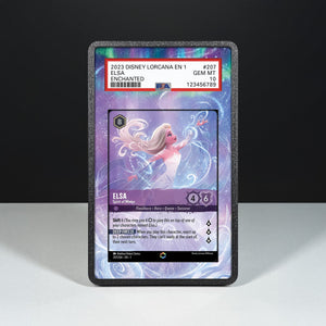 Elsa - Spirit of Winter 207/204 Enchanted - Custodia con Artwork Esteso per Carte Gradate - Display Case Extended Artwork Pokearth