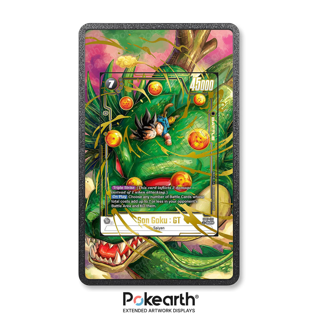 Son Goku : GT FB07-122 - Custodia con Artwork Esteso per Carte Dragon Ball - Display Case Extended Artwork Pokearth