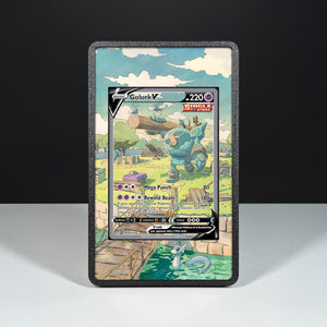 Golurk V 182/203 - Custodia con Artwork Esteso per Carte Pokémon - Display Case Extended Artwork Pokearth