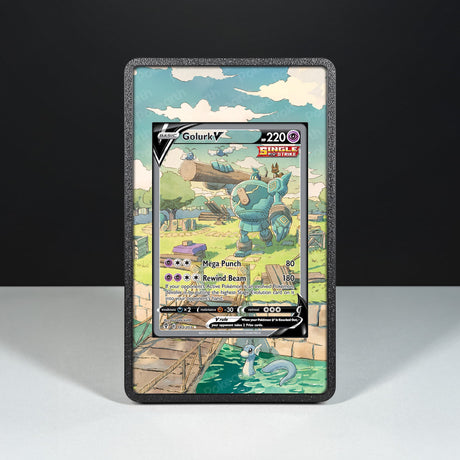 Golurk V 182/203 - Custodia con Artwork Esteso per Carte Pokémon - Display Case Extended Artwork Pokearth