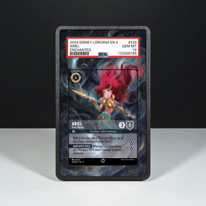 Ariel - Guerriera Sonica 220/204 Enchanted - Custodia con Artwork Esteso per Carte Gradate - Display Case Extended Artwork Pokearth