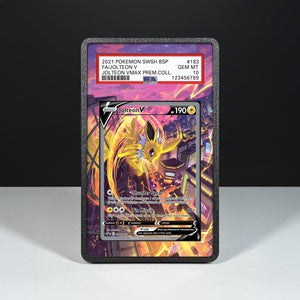 Jolteon V SWSH 183 - Graded Card Extended Artwork Display Case - Display Case Extended Artwork Pokearth