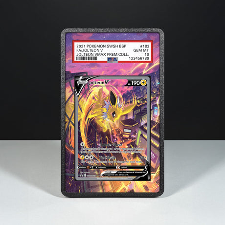 Jolteon V SWSH 183 - Graded Card Extended Artwork Display Case - Display Case Extended Artwork Pokearth