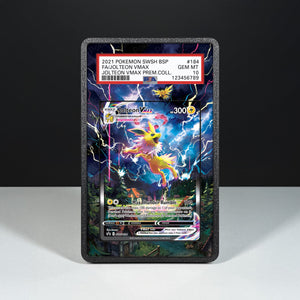 Jolteon VMAX SWSH 184 - Graded Card Extended Artwork Display Case - Display Case Extended Artwork Pokearth