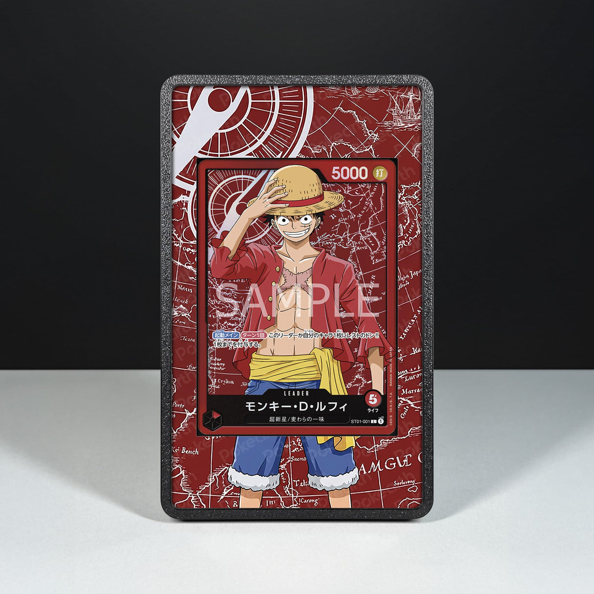 Monkey D. Luffy ST01-001 - One Piece Extended Artwork Display Case - Display Case Extended Artwork Pokearth