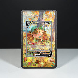 Leafeon V 167/203 - Custodia con Artwork Esteso per Carte Pokémon - Display Case Extended Artwork Pokearth