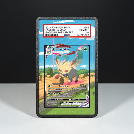Leafeon VMAX 205/203 - Graded Card Extended Artwork Display Case - Display Case Extended Artwork Pokearth