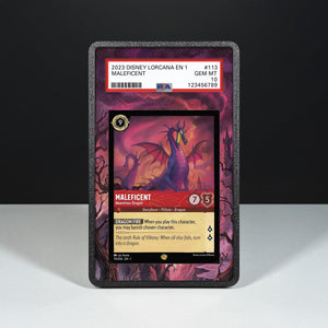Maleficent - Monstrous Dragon 113/204 - Custodia con Artwork Esteso per Carte Gradate - Display Case Extended Artwork Pokearth