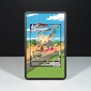 Leafeon VMAX 205/203 - Custodia con Artwork Esteso per Carte Pokémon - Display Case Extended Artwork Pokearth