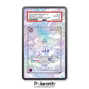 Monkey D. Luffy OP05/119 - Custodia con Artwork Esteso per Carte Gradate - Display Case Extended Artwork Pokearth