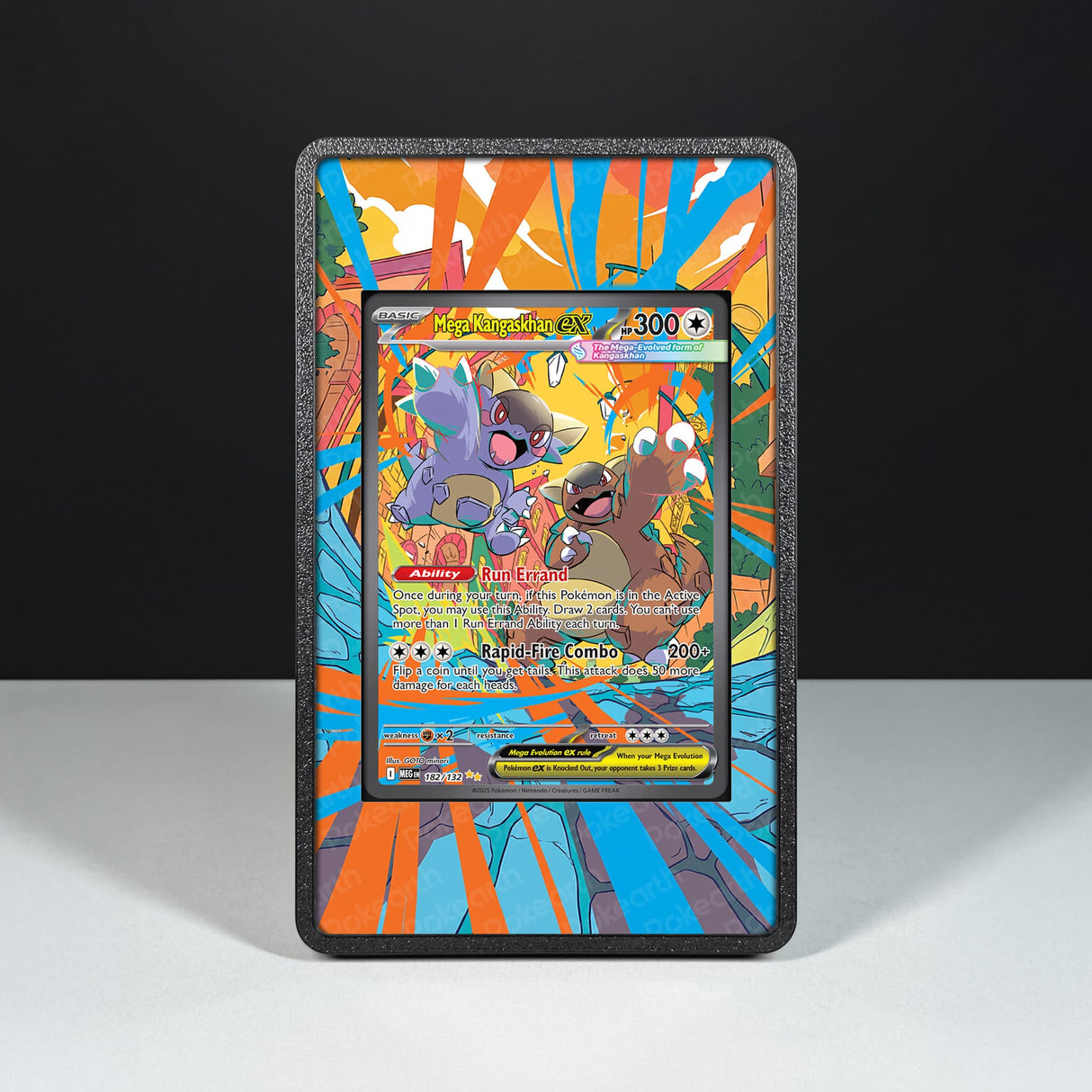 Mega Kangaskhan ex 182/132 - Custodia con Artwork Esteso per Carte Pokémon - Display Case Extended Artwork Pokearth