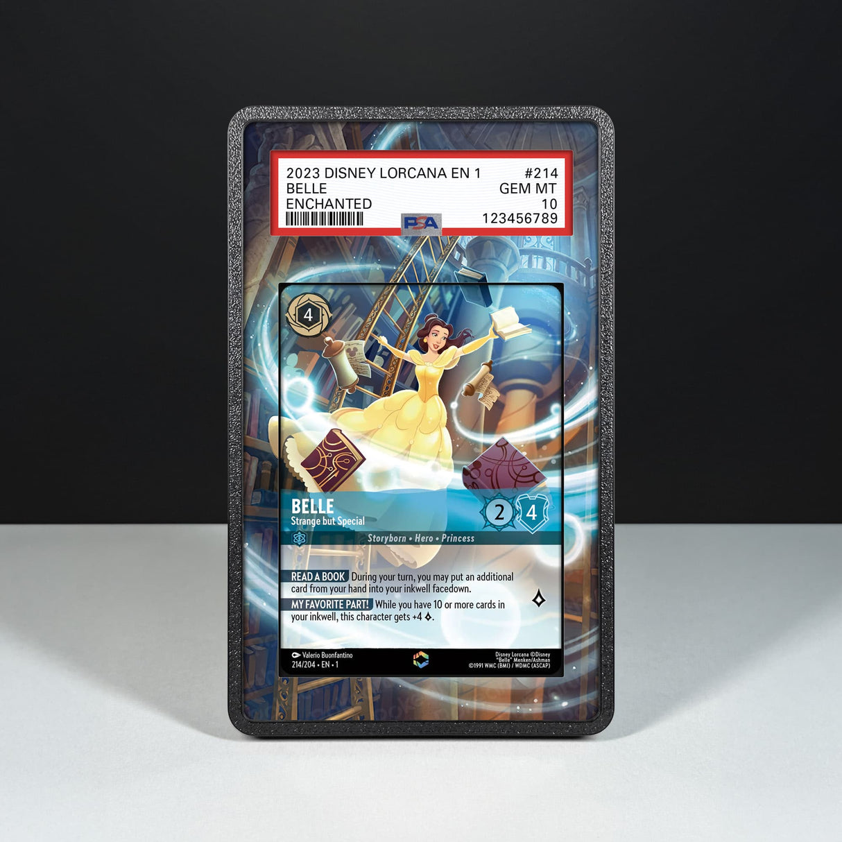 Belle - Strange but Special 214/204 Enchanted - Custodia con Artwork Esteso per Carte Gradate - Display Case Extended Artwork Pokearth