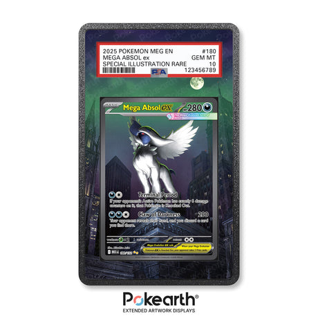 Mega Absol ex 180/132 - Graded Card Extended Artwork Display Case - Display Case Extended Artwork Pokearth