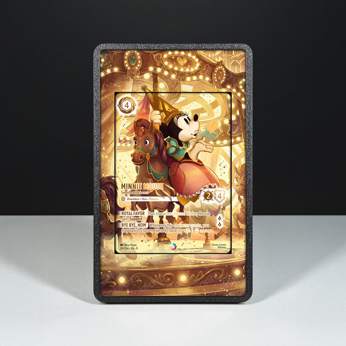 Minnie Mouse - Sweetheart Princess 241/204 Iconic - Disney Lorcana Extended Artwork Display Case - Display Case Extended Artwork Pokearth