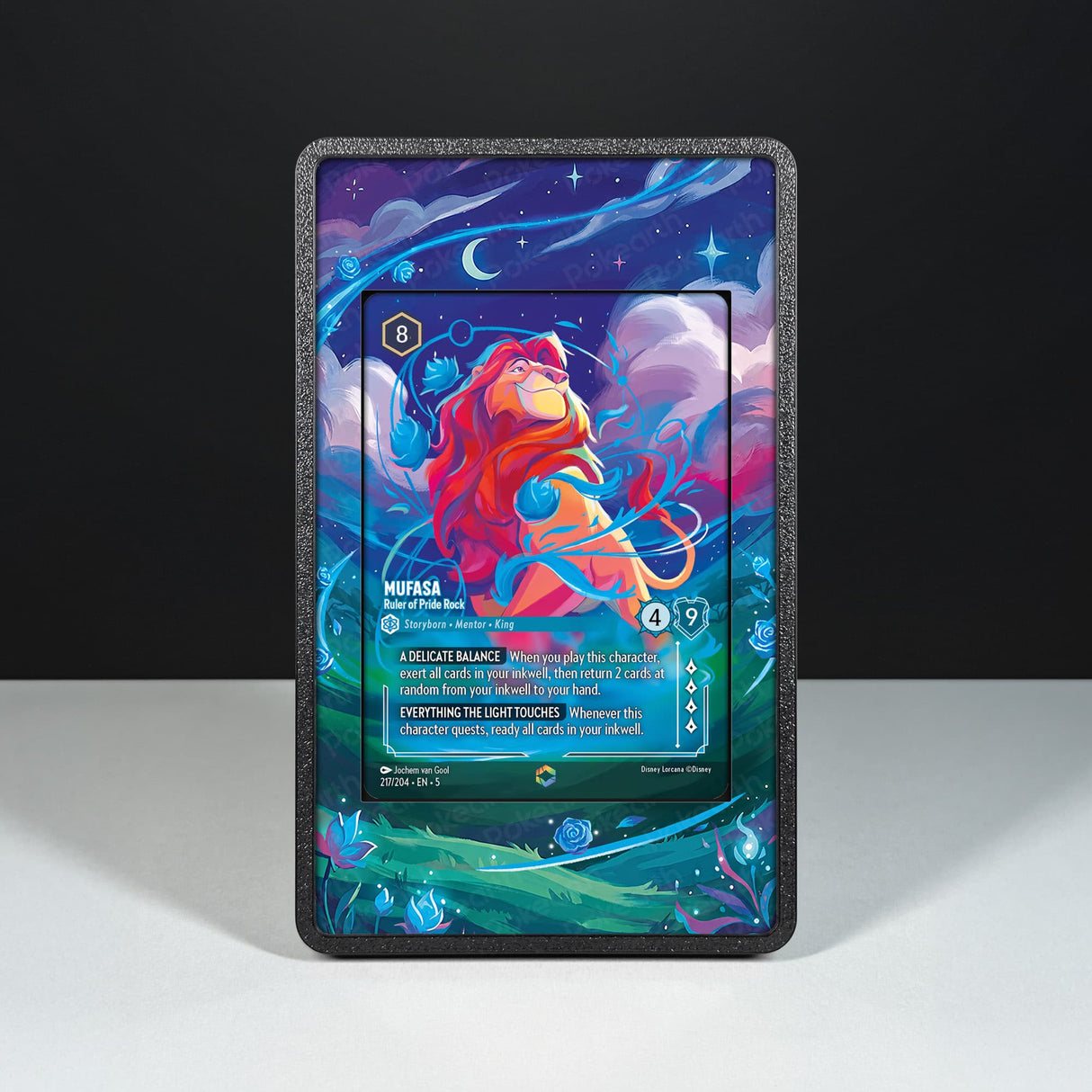 Mufasa - Ruler of Pride Rock 217/204 Enchanted - Disney Lorcana Extended Artwork Display Case - Display Case Extended Artwork Pokearth