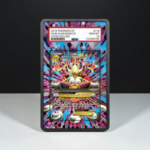 M Alakazam EX 118/124 - Graded Card Extended Artwork Display Case - Display Case Extended Artwork Pokearth
