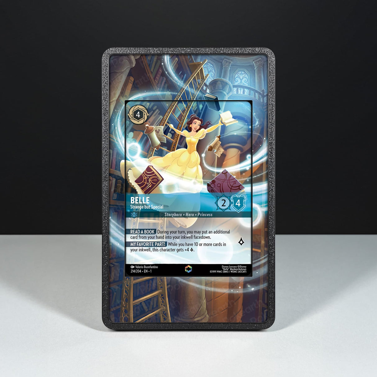 Belle - Strange but Special 214/204 Enchanted - Disney Lorcana Extended Artwork Display Case - Display Case Extended Artwork Pokearth