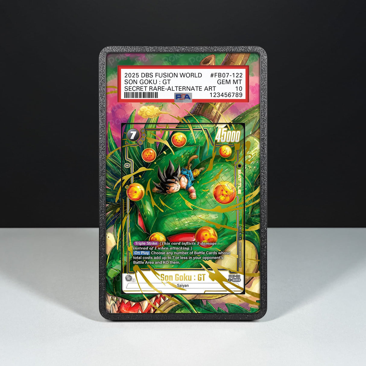 Son Goku : GT FB07-122 - Graded Card Extended Artwork Display Case - Display Case Extended Artwork Pokearth