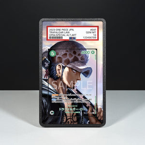 Trafalgar Law OP01/047 - Custodia con Artwork Esteso per Carte Gradate - Display Case Extended Artwork Pokearth