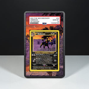 Umbreon 32/75 - Graded Card Extended Artwork Display Case - Display Case Extended Artwork Pokearth