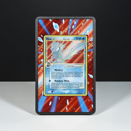 Mew Gold Star Delta Species 101/101 - Custodia con Artwork Esteso per Carte Pokémon - Display Case Extended Artwork Pokearth