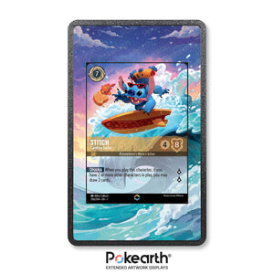Stitch - Carefree Surfer 206/204 Enchanted - Disney Lorcana Extended Artwork Display Case - Display Case Extended Artwork Pokearth