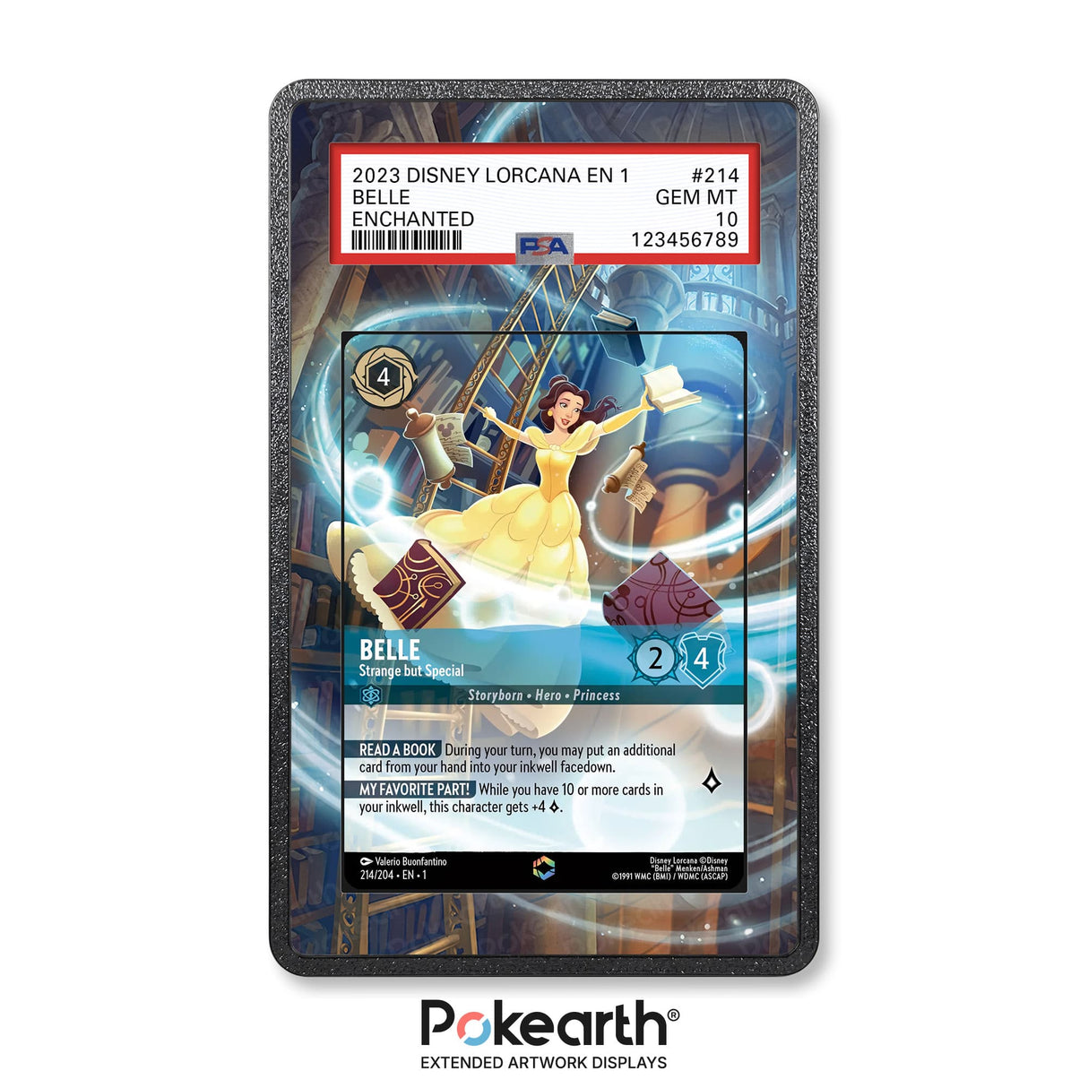 Belle - Strange but Special 214/204 Enchanted - Custodia con Artwork Esteso per Carte Gradate - Display Case Extended Artwork Pokearth