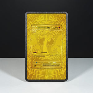 Mega Charizard X ex 130/094 - Custodia con Artwork Esteso per Carte Pokémon - Display Case Extended Artwork Pokearth