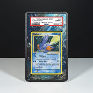Mudkip Gold Star 107/109 - Graded Card Extended Artwork Display Case - Display Case Extended Artwork Pokearth