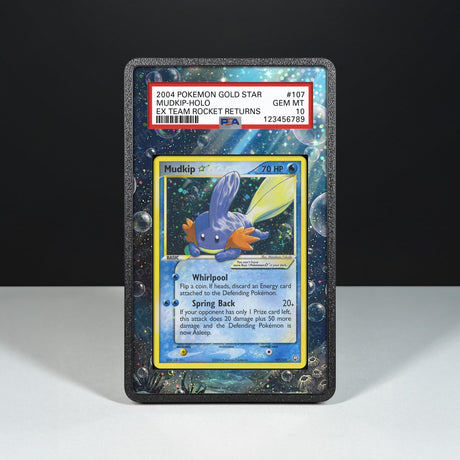 Mudkip Gold Star 107/109 - Graded Card Extended Artwork Display Case - Display Case Extended Artwork Pokearth