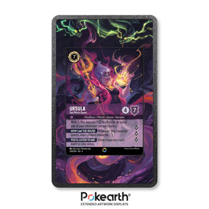 Ursula - Sea Witch Queen 208/204 Enchanted - Disney Lorcana Extended Artwork Display Case - Display Case Extended Artwork Pokearth