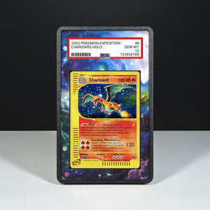 Charizard 6/165 - Graded Card Extended Artwork Display Case - Display Case Extended Artwork Pokearth