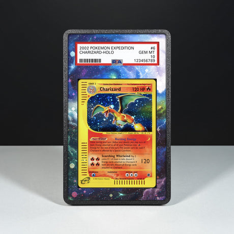 Charizard 6/165 - Graded Card Extended Artwork Display Case - Display Case Extended Artwork Pokearth