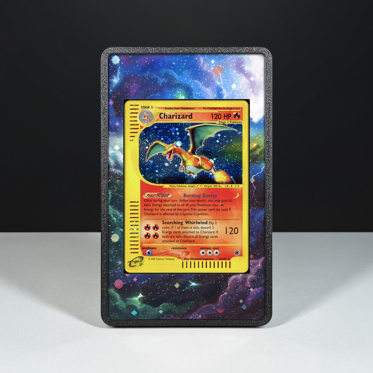 Charizard 6/165 - Custodia con Artwork Esteso per Carte Pokémon - Display Case Extended Artwork Pokearth