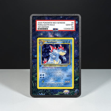 Feraligatr 4/111 - Graded Card Extended Artwork Display Case - Display Case Extended Artwork Pokearth