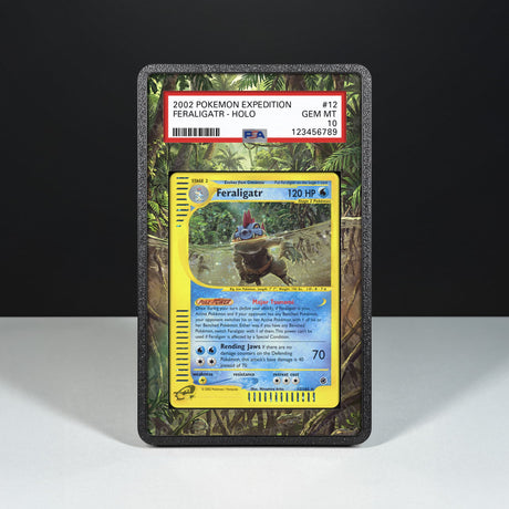 Feraligatr 12/165 - Graded Card Extended Artwork Display Case - Display Case Extended Artwork Pokearth
