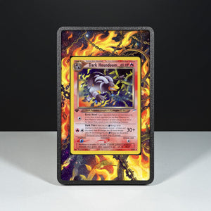 Dark Houndoom 7/105 - Custodia con Artwork Esteso per Carte Pokémon - Display Case Extended Artwork Pokearth