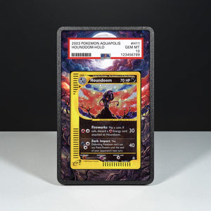 Houndoom H11/H32 - Graded Card Extended Artwork Display Case - Display Case Extended Artwork Pokearth