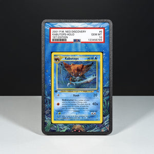 Kabutops 6/75 - Graded Card Extended Artwork Display Case - Display Case Extended Artwork Pokearth